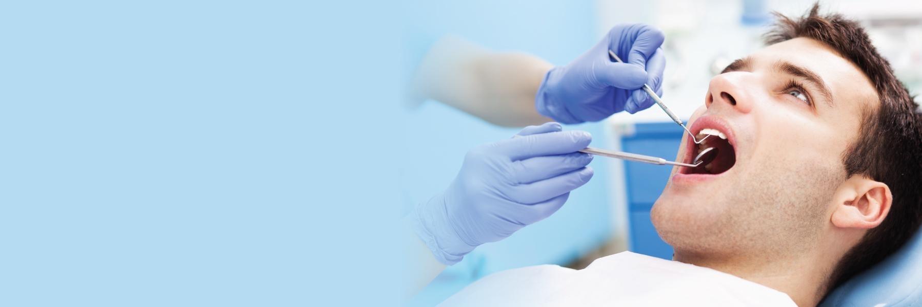 Man at the dentist in Hampton VIC