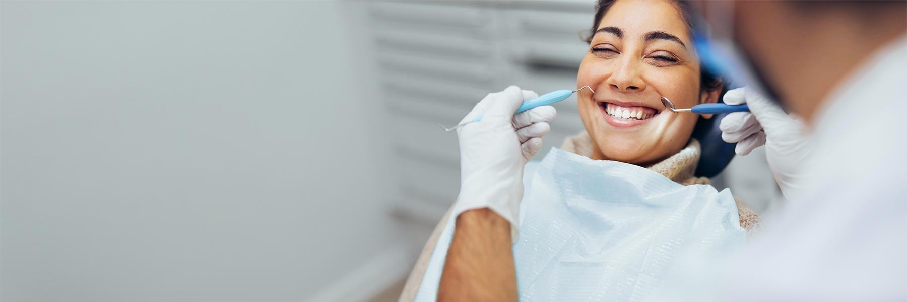 woman at the dentist in hampton